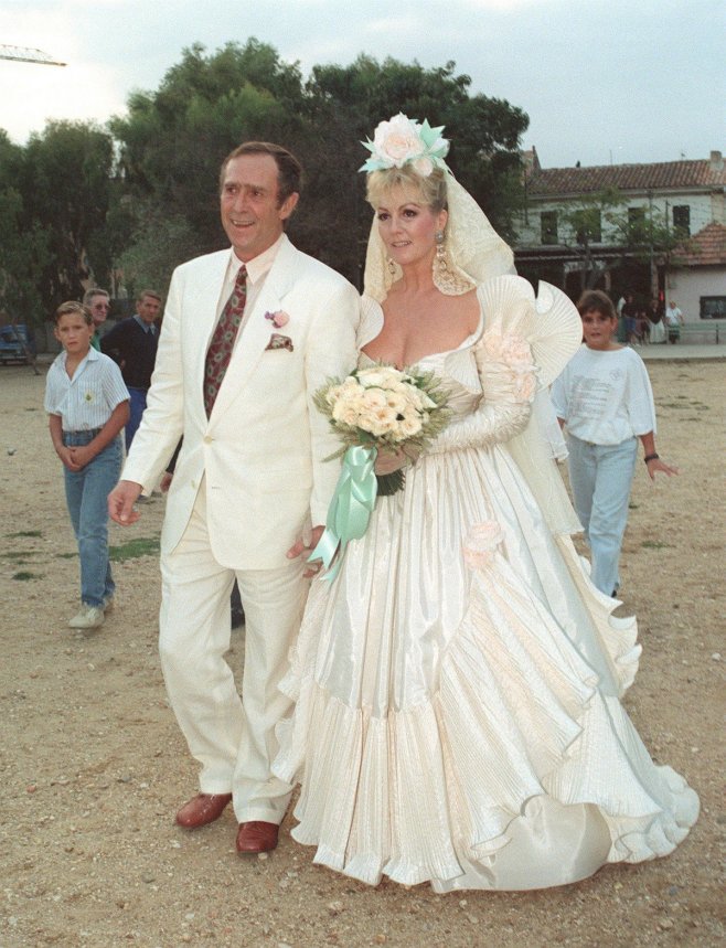 Mylène Demongeot et Marc Simenon le 29 septembre 1990
