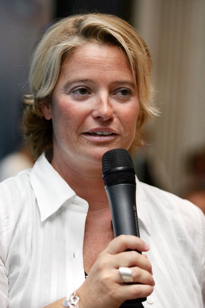 Marina Carrère d’Encausse, animatrice télé et radio, en 2005