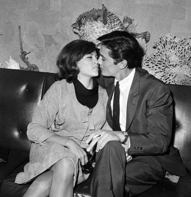 Alain Delon et son épouse Nathalie