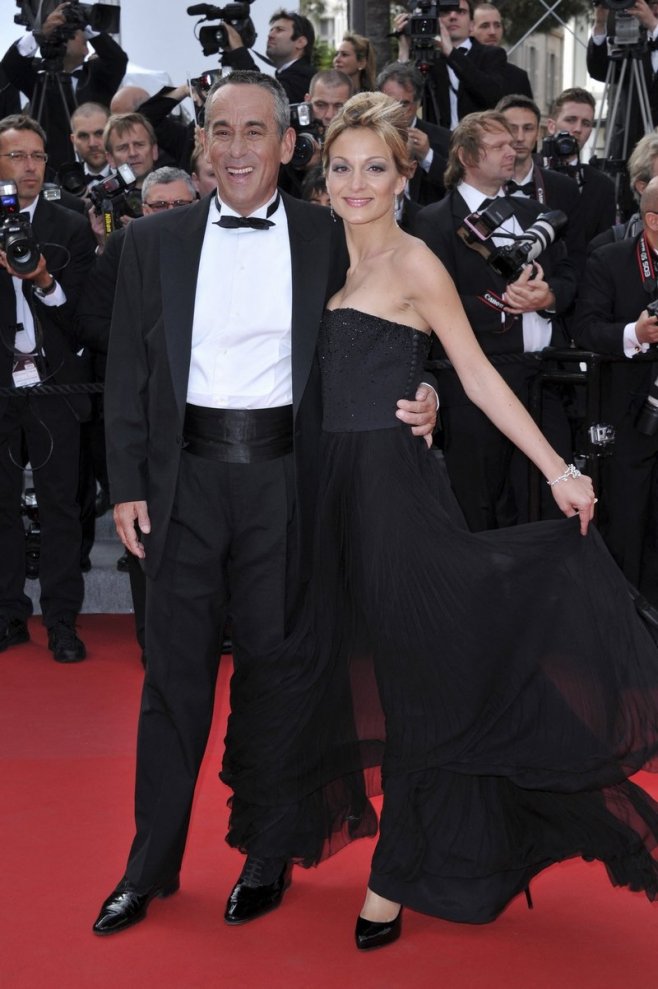 Thierry Ardisson et Audrey Crespo-Mara à Cannes en 2012