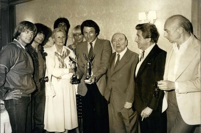 Jean Lefebvre en compagnie de stars en 1980