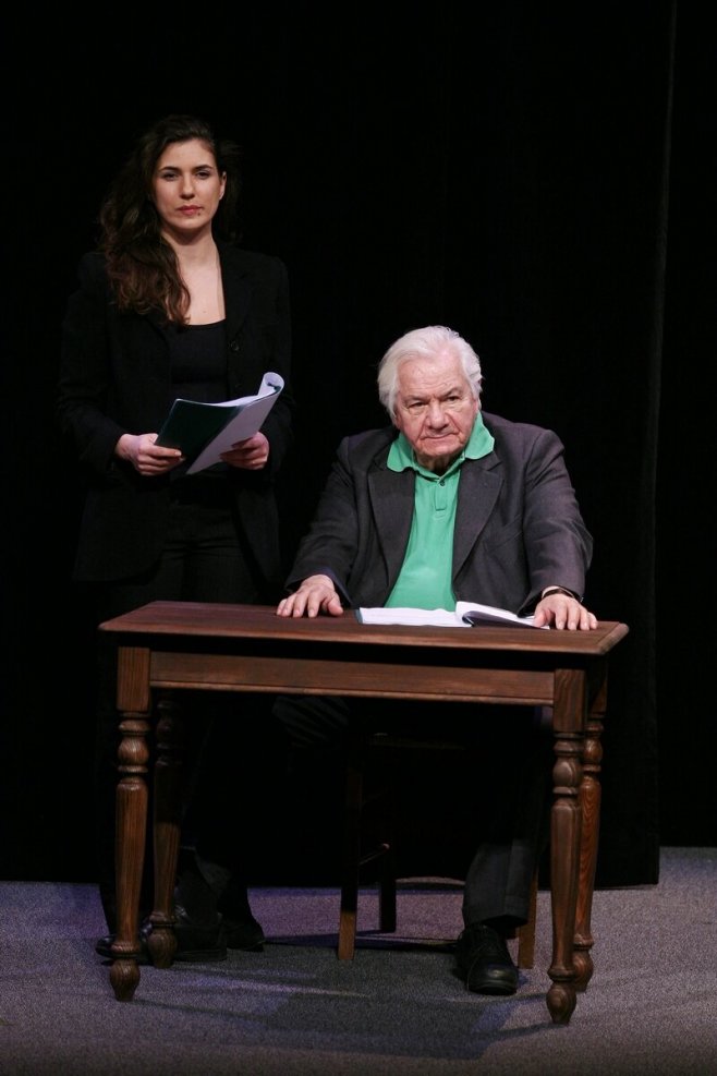 Emmanuelle et Michel Galabru au théâtre en 2009