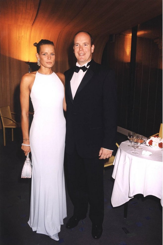 Stéphanie de Monaco et son frère le prince Albert en 1999