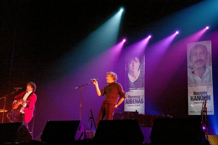 Alain Souchon et Laurent Voulzy sur scène en 2005