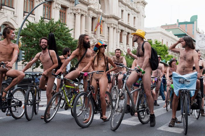 La World Naked Bike Ride à Lyon