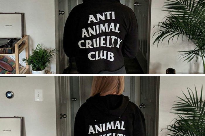 Quand la capuche change le sens de la phrase "club anti-cruauté envers les animaux"