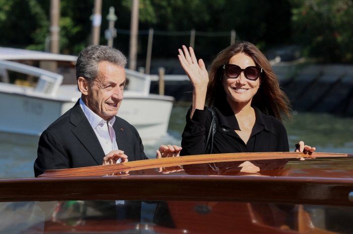 Carla Bruni et Nicolas Sarkozy à Venise en 2023