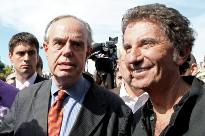 Frédéric Mitterrand et Jack Lang en 2009