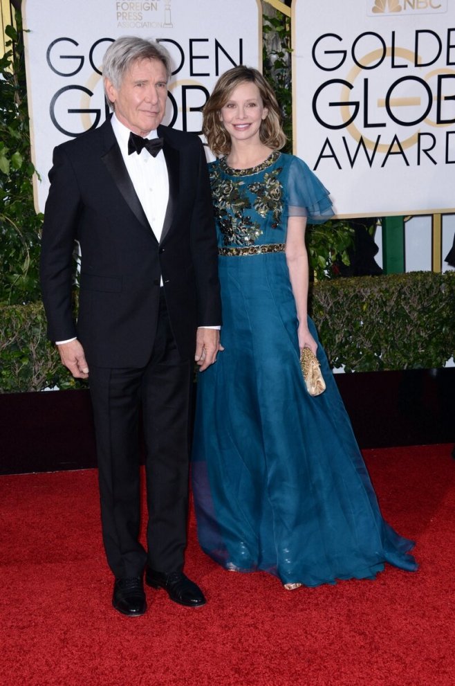 Harrison Ford et Calista Flockhart en couple aux Golden Globes 