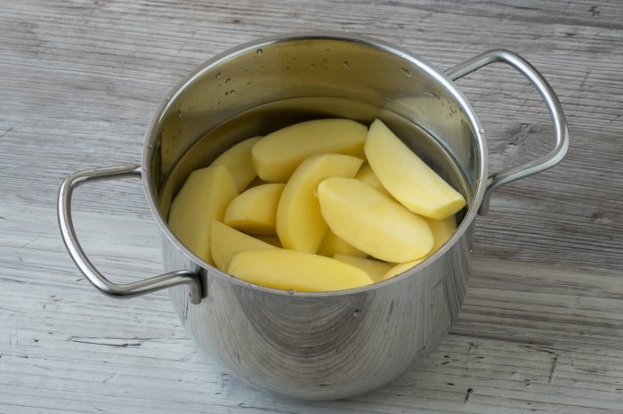 L'eau de cuisson des pommes de terre