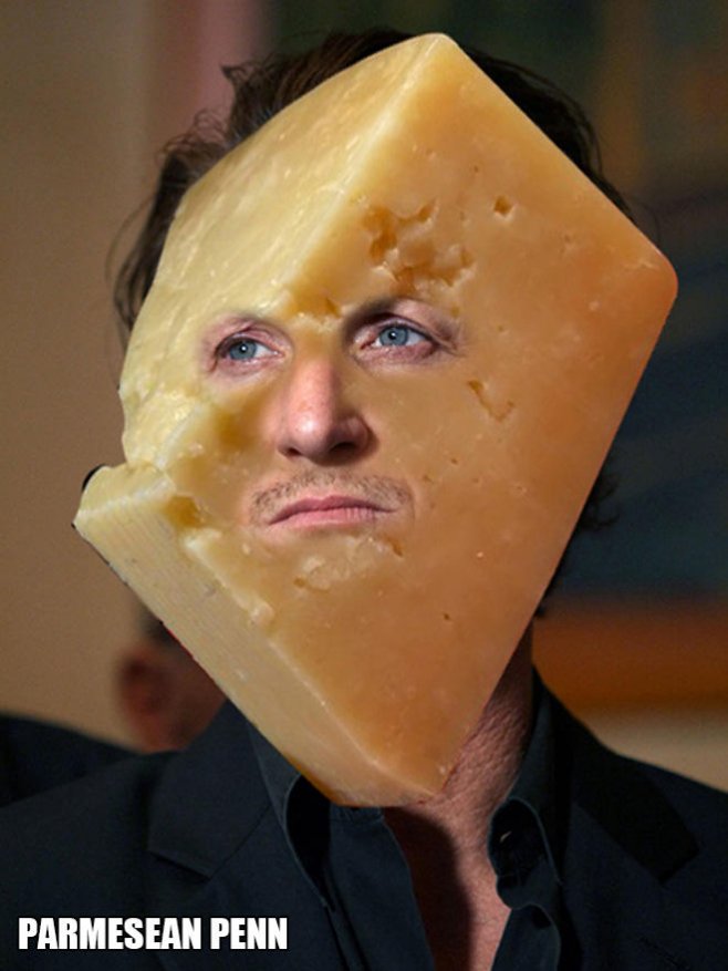 Sean Penn + parmesan = Parmesean Penn