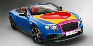 En images : une très étonnante et colorée Bentley Continental 