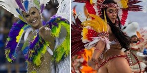 Samba, plumes et paillettes... Les plus belles photos du Carnaval de Rio 2018 !