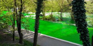 EN IMAGES Des rivières françaises deviennent vertes fluo