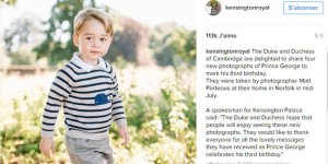 Le prince George a 3 ans : de nouveaux clichés dévoilés pour son anniversaire !