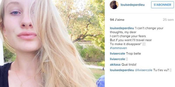 Louise Depardieu : découvrez la petite-fille de Gérard Depardieu sur Instagram